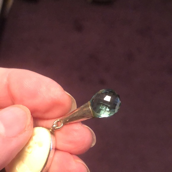 Absolutely Gorgeous Sterling Silver & Ruby & Moonstone Pendant - Picture 10 of 17